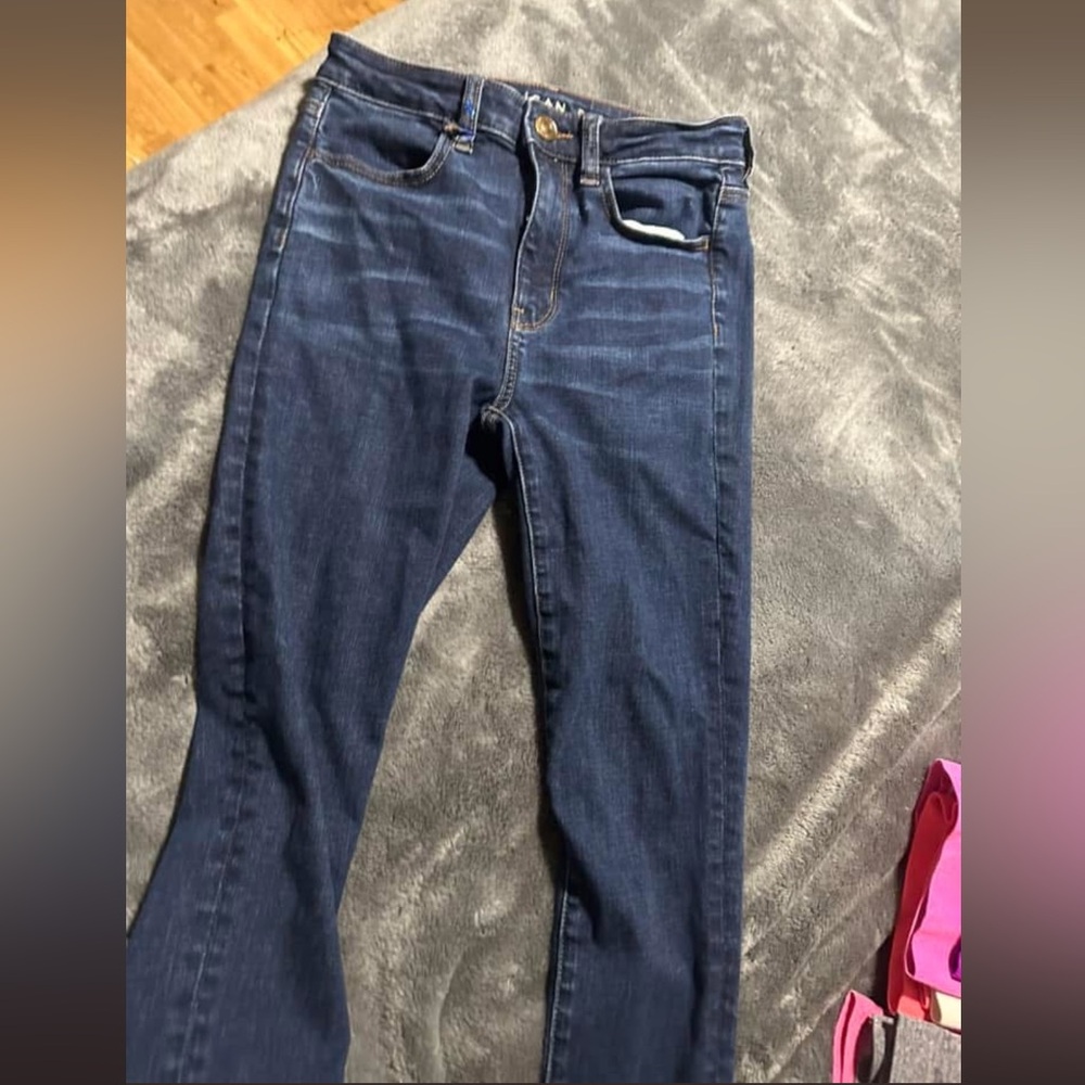 American eagle blue jeans size 2